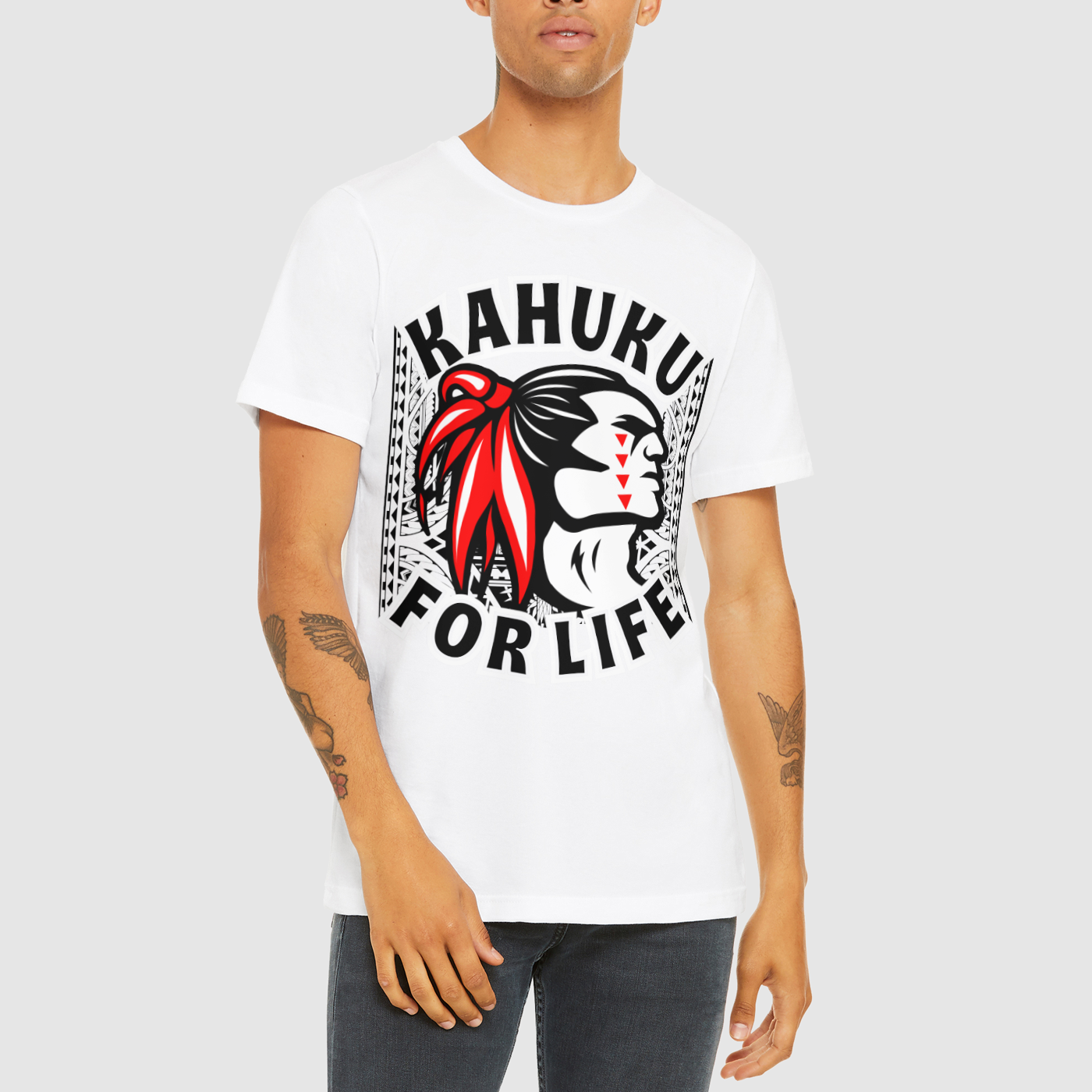 "Kahuku For Life" Mens Crew Tee