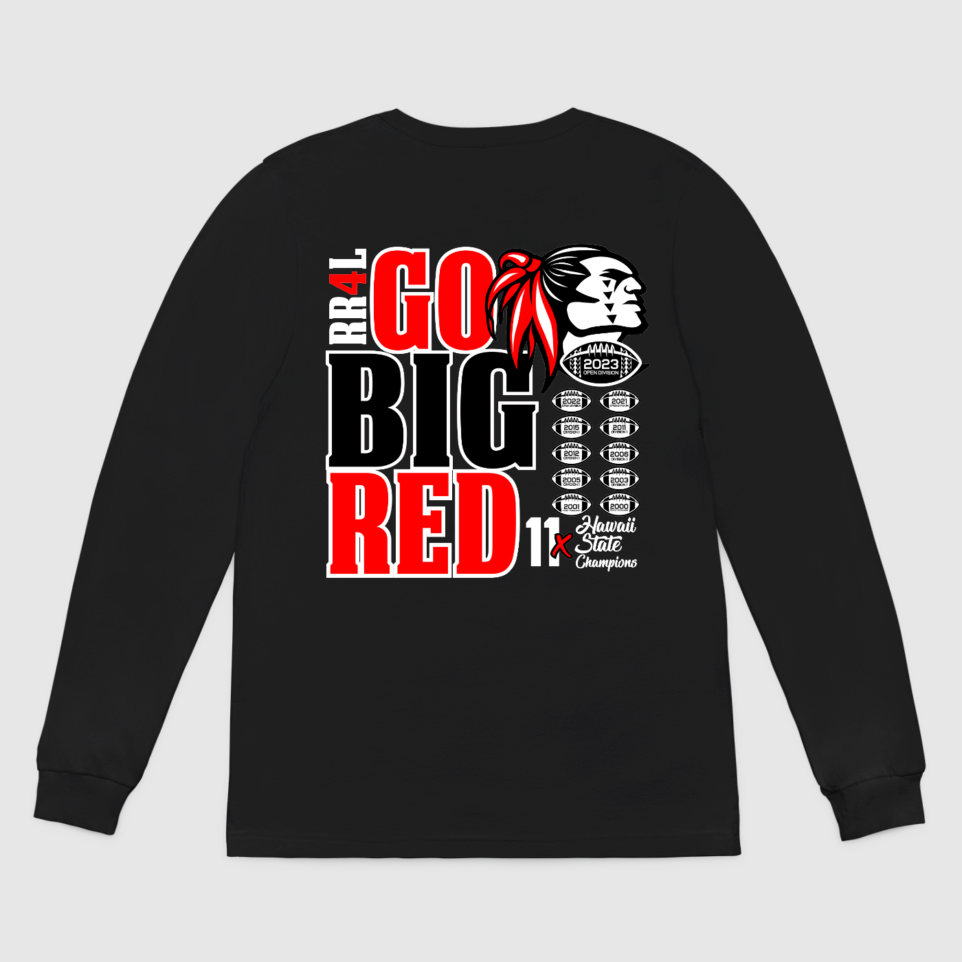 3-Peat 2023 Champion Mens Long-Sleeve Tee