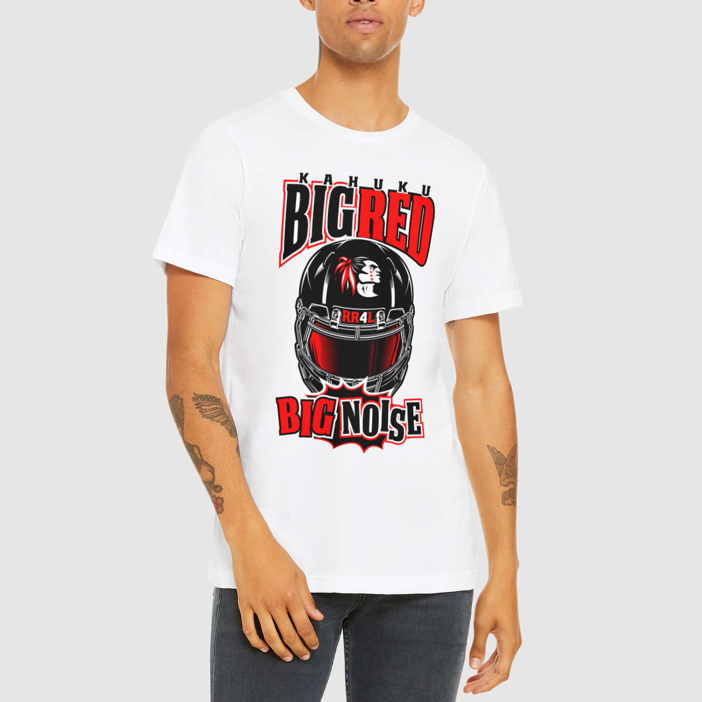 "Kahuku Big Red Big Noise" Mens Tee