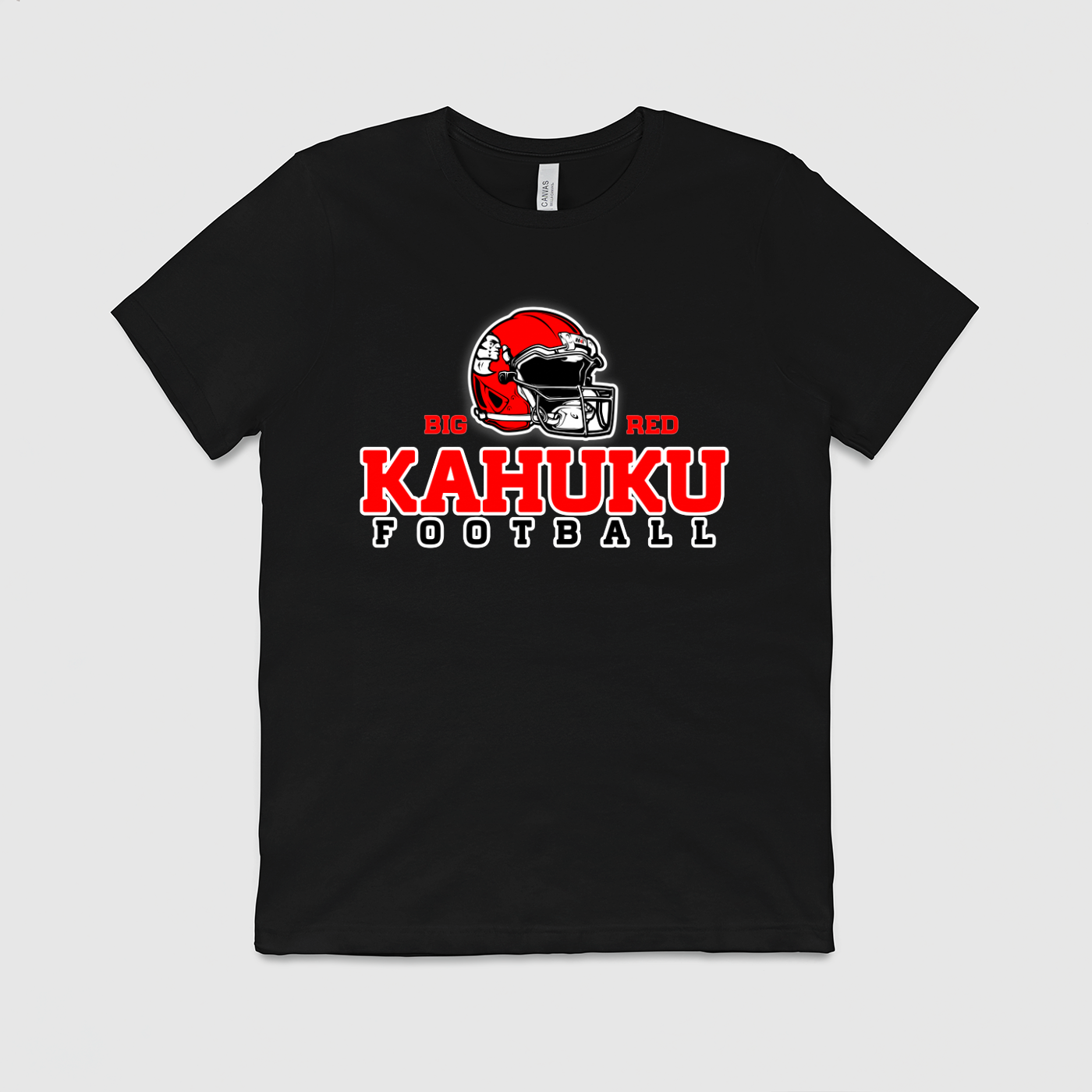 "Big Red Kahuku Football" Mens Tee