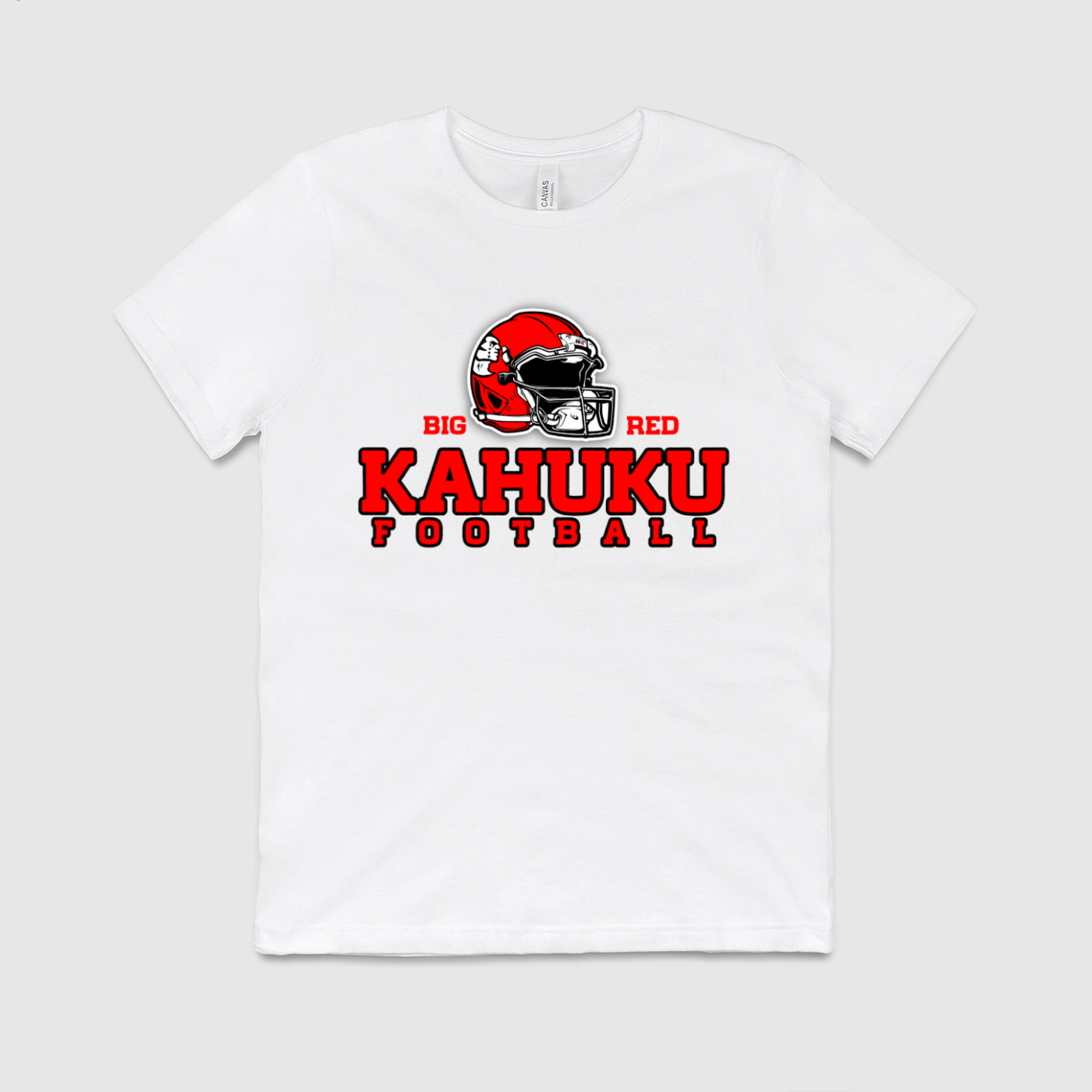 "Big Red Kahuku Football" Mens Tee